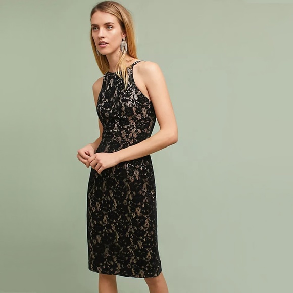 Anthropologie Dresses & Skirts - Black Halo | Elora Lace Column Dress | NWT